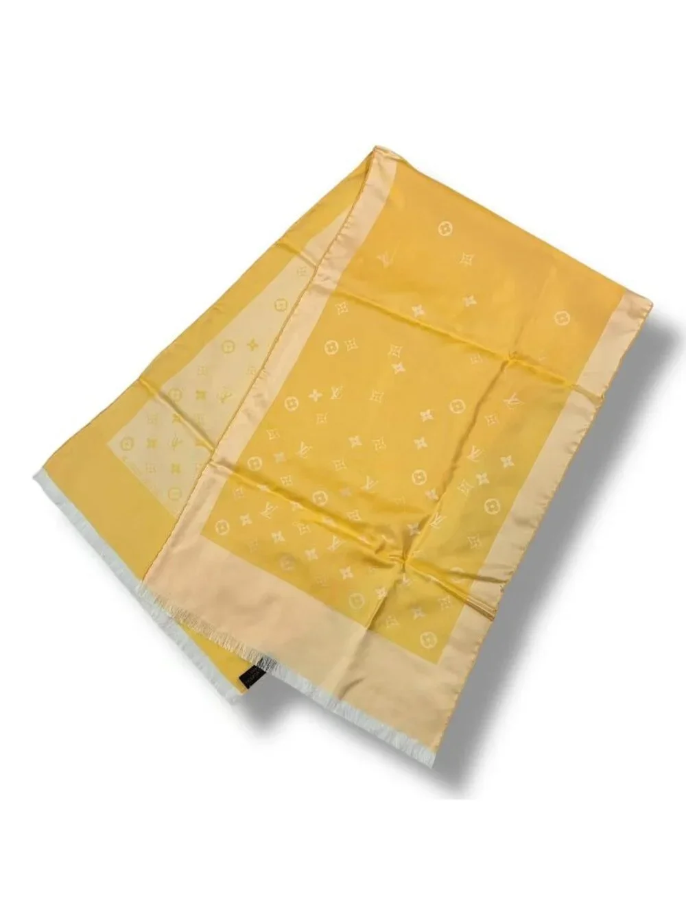 Louis Vuitton Silk Scarf Monogram Yellow